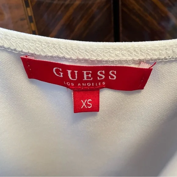 GUESS White Floral Dress, XS - Picture 6 of 7